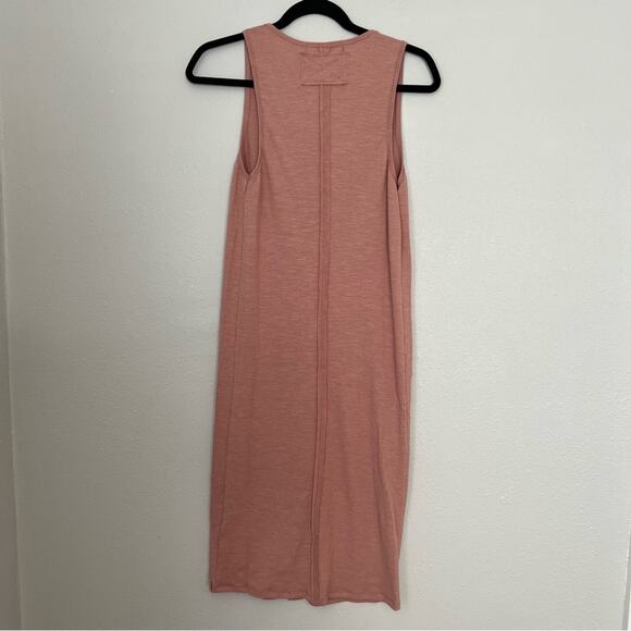 New Free People Gia Mauve Pink Midi Long Vest Sleeveless Dress Women's size S - Picture 3 of 6